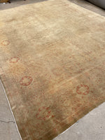 10x13 Antique and finely woven Turkish rug #2455 - Blue Parakeet Rugs