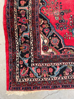9' x 12'2 Antique Persian Bibikabad rug #2456 - Blue Parakeet Rugs
