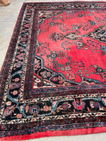 9' x 12'2 Antique Persian Bibikabad rug #2456 - Blue Parakeet Rugs