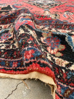 9' x 12'2 Antique Persian Bibikabad rug #2456 - Blue Parakeet Rugs
