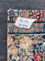 16x16 Antique Persian Rug Pillow #2936