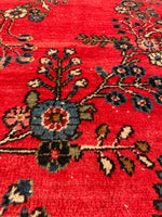 9' x 12'2 Antique Persian Bibikabad rug #2456 - Blue Parakeet Rugs