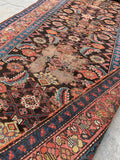 3'2 x 14'2 Worn Antique Persian runner #2267 / 3x14 Vintage Runner - Blue Parakeet Rugs