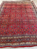 8'3 x 11'3 Antique Persian Iron Bidjar rug #2110 / 8x11 Vintage Rug - Blue Parakeet Rugs