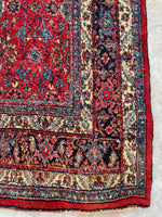 8'3 x 11'3 Antique Persian Iron Bidjar rug #2110 / 8x11 Vintage Rug - Blue Parakeet Rugs
