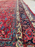 8'3 x 11'3 Antique Persian Iron Bidjar rug #2110 / 8x11 Vintage Rug - Blue Parakeet Rugs