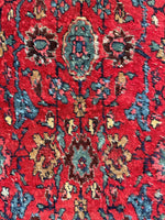 8'3 x 11'3 Antique Persian Iron Bidjar rug #2110 / 8x11 Vintage Rug - Blue Parakeet Rugs