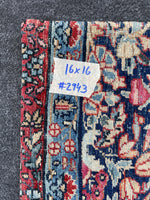16x16 Antique Persian Rug Pillow #2943