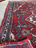 2x3 Antique Persian Scatter Rug #2783 - Blue Parakeet Rugs