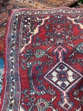 2x3 Antique Persian Scatter Rug #2783 - Blue Parakeet Rugs