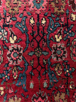 8'3 x 11'3 Antique Persian Iron Bidjar rug #2110 / 8x11 Vintage Rug - Blue Parakeet Rugs