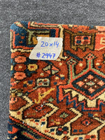 20x14 Antique Persian Rug Pillow #2947
