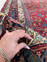 8'3 x 11'3 Antique Persian Iron Bidjar rug #2110 / 8x11 Vintage Rug - Blue Parakeet Rugs