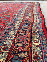 8'3 x 11'3 Antique Persian Iron Bidjar rug #2110 / 8x11 Vintage Rug - Blue Parakeet Rugs