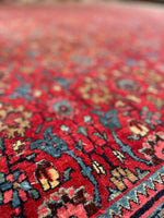 8'3 x 11'3 Antique Persian Iron Bidjar rug #2110 / 8x11 Vintage Rug - Blue Parakeet Rugs