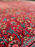 8'3 x 11'3 Antique Persian Iron Bidjar rug #2110 / 8x11 Vintage Rug - Blue Parakeet Rugs