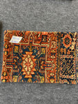 Antique Persian rug pillow
