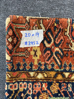 20x14 Antique Persian Rug Pillow #2952