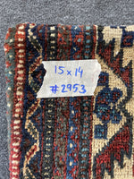 15x14 Antique Persian Rug Pillow #2953