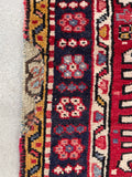 3'2 x 10'11 Vintage Persian Karajeh / Gharajeh runner #2268 / 3x11 Vintage Runner - Blue Parakeet Rugs