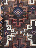 3'4 x 6'2 Antique Baluch Rug / tribal rug - Blue Parakeet Rugs