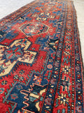 3'2 x 10'6 Antique NW Persian Runner #1467 / 3x11 Vintage Runner - Blue Parakeet Rugs