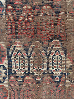 3'2 x 11'6 19th Century Distressed Caucasian runner #519JL / 3x12 Vintage Runner - Blue Parakeet Rugs