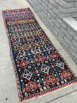 3' x 9'5 vintage Persian runner - Blue Parakeet Rugs