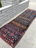 3' x 9'5 vintage Persian runner - Blue Parakeet Rugs