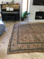 8'10 x 12' antique 1920s rug / 9x12 vintage rug (#1067) - Blue Parakeet Rugs