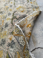 7'10 x 10'4 Antique Ivory ground Mahal rug #1959ML / 8x10 Vintage Rug - Blue Parakeet Rugs