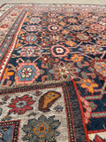 7'8 x 10'10 Antique Persian Bidjar rug #2461ML / 8x11 Persian rug - Blue Parakeet Rugs