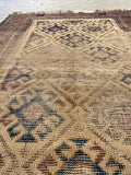 2'7 x 4'4 Antique Nomadic Baluch Rug #2646/ 3x4 vintage rug - Blue Parakeet Rugs