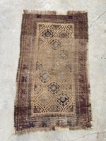 2'7 x 4'4 Antique Nomadic Baluch Rug #2646/ 3x4 vintage rug - Blue Parakeet Rugs