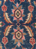 11' x 17'1 Navy Blue Palatial Antique Turkish rug #2193 / 11x17 Vintage Rug - Blue Parakeet Rugs