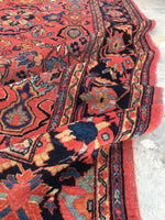 9 x 12'3 Salmon Antique Mahal - Blue Parakeet Rugs