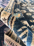 3'8 x 6'9 Antique Tribal Caucasian Rug / Small vintage rug (#760) - Blue Parakeet Rugs