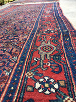 3'2 x 9'7 Antique Persian runner - Blue Parakeet Rugs