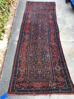 3'2 x 9'7 Antique Persian runner - Blue Parakeet Rugs