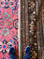 9 x 12'3 Salmon Antique Mahal - Blue Parakeet Rugs