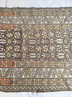 3'8 x 5'3 Antique Caucasian Rug (#763) - Blue Parakeet Rugs