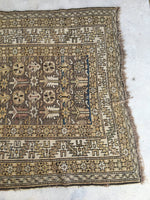 3'8 x 5'3 Antique Caucasian Rug (#763) - Blue Parakeet Rugs