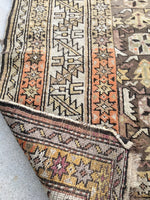 3'8 x 5'3 Antique Caucasian Rug (#763) - Blue Parakeet Rugs