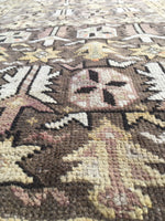 3'8 x 5'3 Antique Caucasian Rug (#763) - Blue Parakeet Rugs