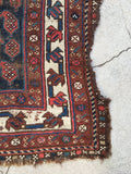 3'5 x 11'6 Antique village paisley field runner (#532) - Blue Parakeet Rugs