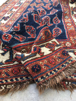 3'5 x 11'6 Antique village paisley field runner (#532) - Blue Parakeet Rugs