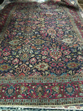 7’9 x 11’2 Antique 1920s Tabriz Rug (#1357) - Blue Parakeet Rugs