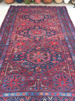 7'8 x 12'4 Antique Soumak Flat weave Rug - Blue Parakeet Rugs