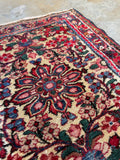 2'4 x 3' Antique Persian Scatter Rug #2782 - Blue Parakeet Rugs