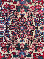 2'4 x 3' Antique Persian Scatter Rug #2782 - Blue Parakeet Rugs